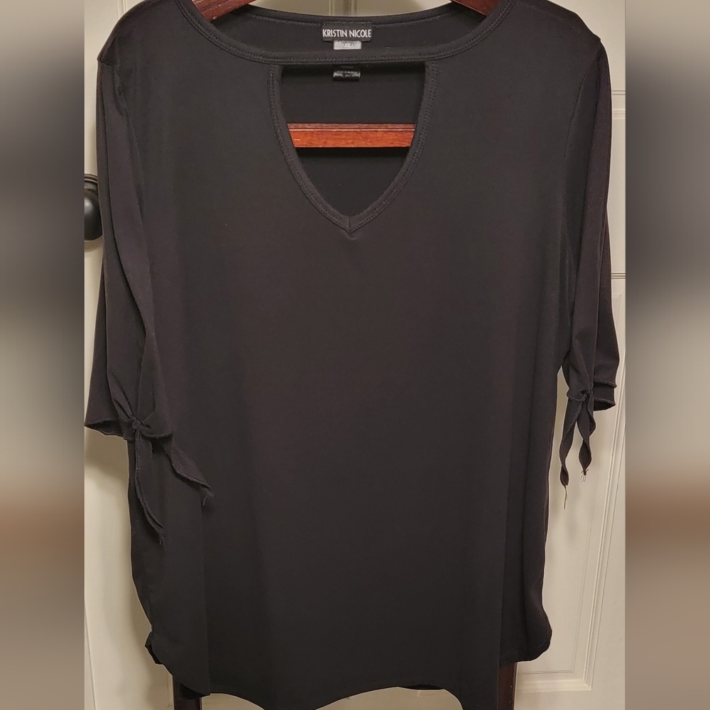 Kristin Nicole Black Women's Top - Size 3X